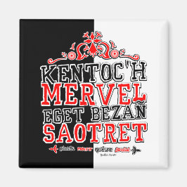 Währung der Bretagne Magnet