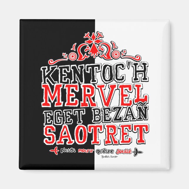 Währung der Bretagne Magnet (Vorne)