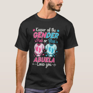 Wahrung des Geschlechts Aufdeckung rosa oder blaue T-Shirt