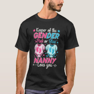 Wahrung des Geschlechts: Rosa oder blaue graue Lie T-Shirt