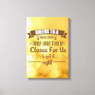 WÄHRUNGEN FÜR EIN NEUJAHR UND EINE ANDERE CHANCE F LEINWANDDRUCK