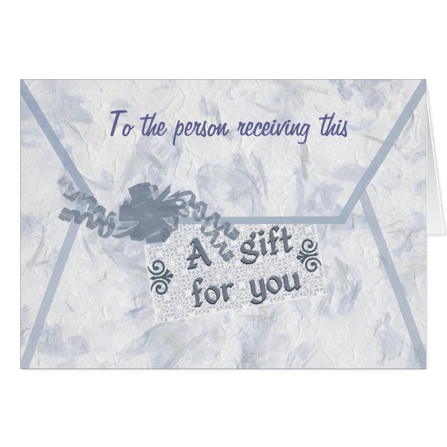 Währungsgeschenk-Einschließung (Vorderseite (Horizontal))