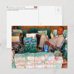 Währungsverkäufer, Hargeisa, Somaliland Reise Postkarte