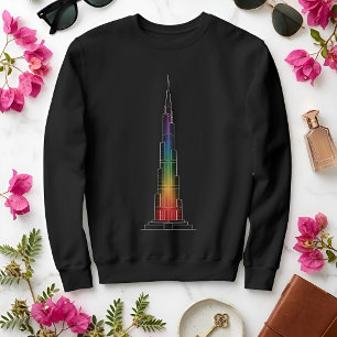 Wahrzeichen im Licht Burj Khalifa Sweatshirt