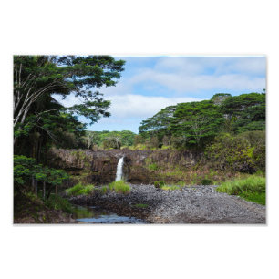 wai'ale fällt in den Park des Staat Wailuku Fotodruck