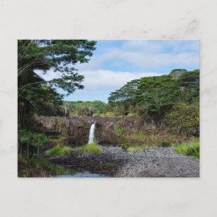 wai'ale fällt in den Park des Staat Wailuku Postkarte