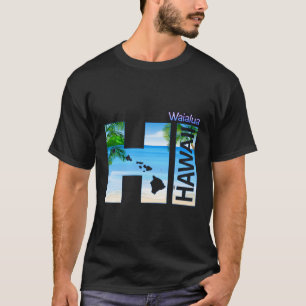 Waialua Hi Hawaii Aloha Staat Vacation T-Shirt