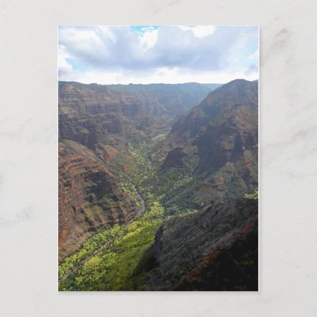 Waiamea Canyon Kauai Postkarte (Vorderseite)