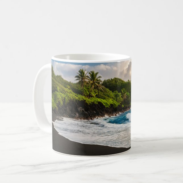 Waianapanapa Beach Kaffeetasse (Vorderseite Links)