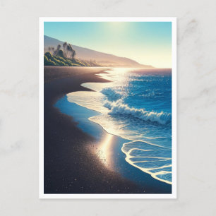 Waianapanapa Staat Park Black Sand Beach, Maui Postkarte