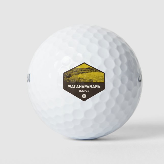 Wai'anapanapa Staat Park Hawaii Golfball (Vorderseite)