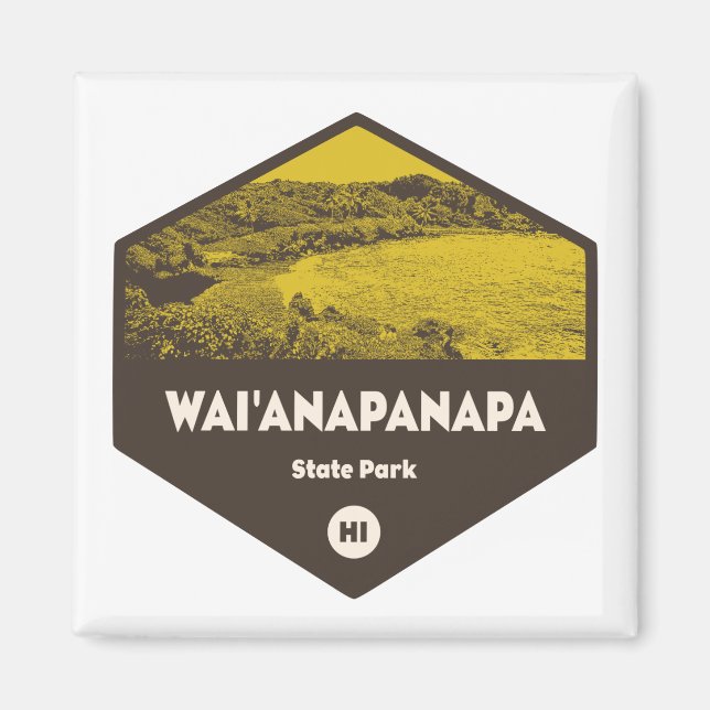 Wai'anapanapa Staat Park Hawaii Magnet (Vorne)