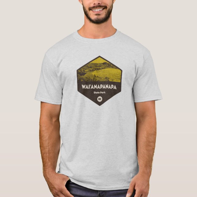 Wai'anapanapa Staat Park Hawaii T-Shirt (Vorderseite)