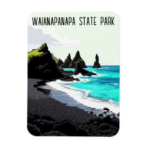 Waianapanapa State Park Maui Hawaii Reise Magnet
