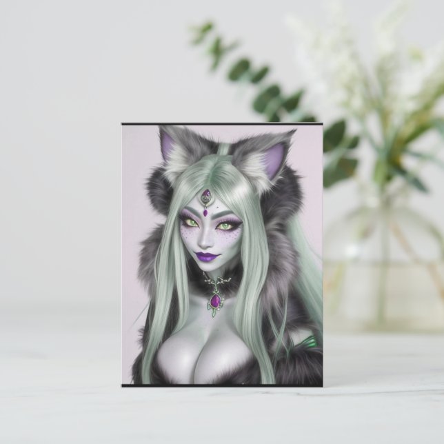 WAIFU 07 POSTKARTE (Stehend Vorderseite)