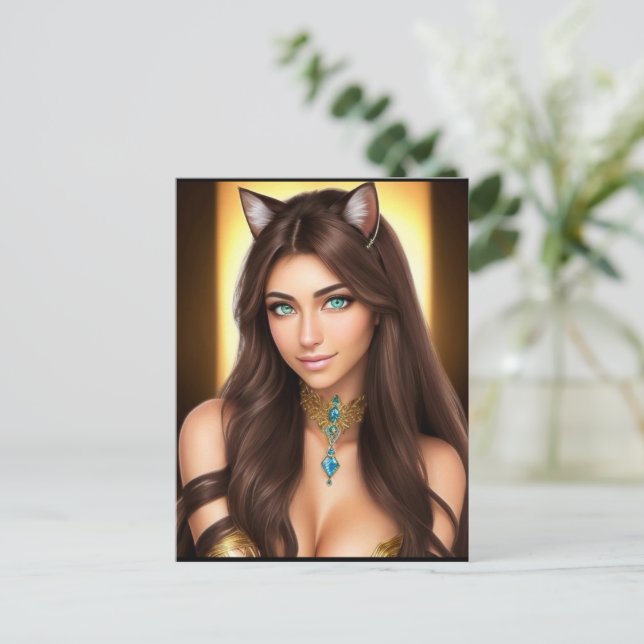 WAIFU 11 POSTKARTE (Stehend Vorderseite)