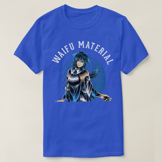 Waifu Material Kawaii Anime Manga Japan School Ne T-Shirt (Design vorne)