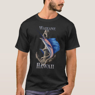 Waikane Hawaii Schwertfisch Marlin Ocean Fischen T-Shirt