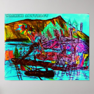 WAIKIKI ABSTRAKT POSTER
