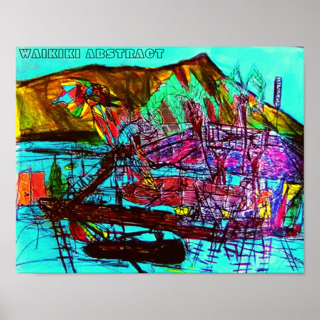 WAIKIKI ABSTRAKT POSTER (Vorne)