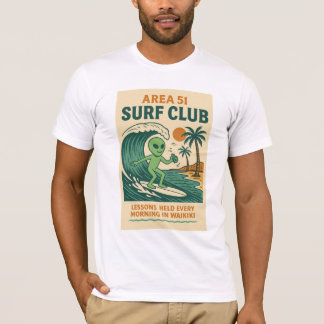 Waikiki Area 51 Surf Club Roswell Außerirdischen i T-Shirt