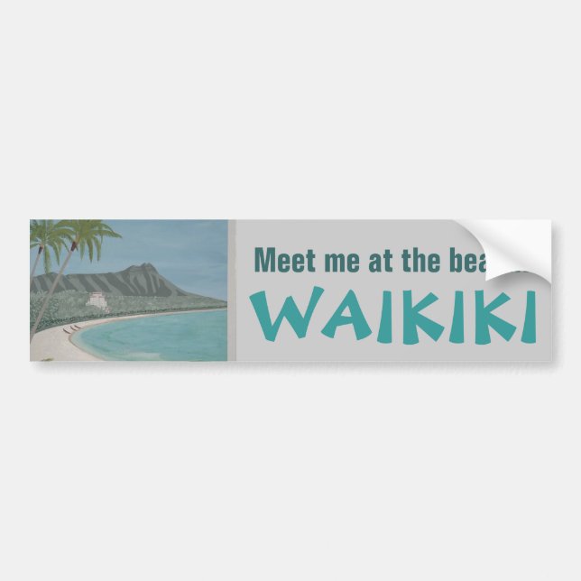 WAIKIKI Autoaufkleber (Vorne)