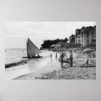 Waikiki Beach and Boats Honolulu