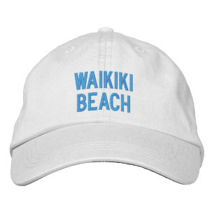 WAIKIKI BEACH BESTICKTE BASEBALLKAPPE