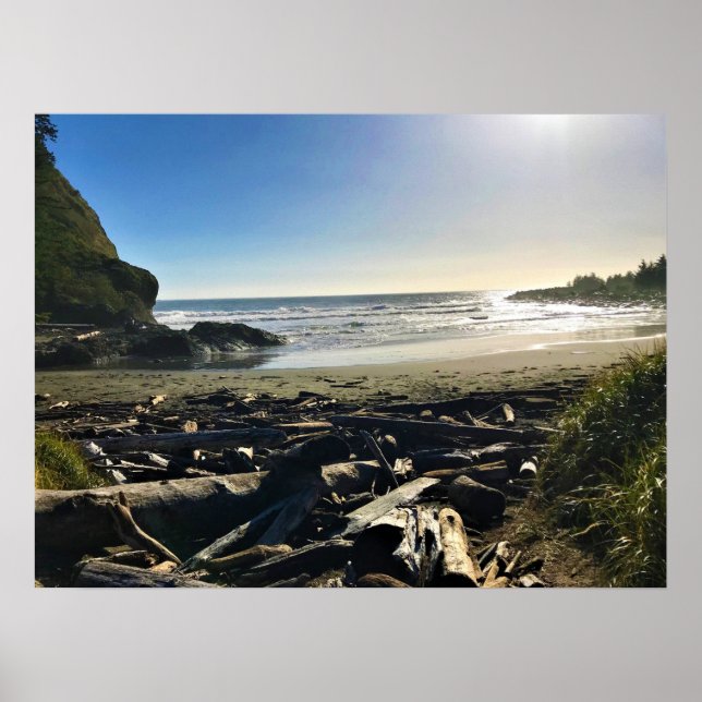 Waikiki Beach, Cape Disappoinment, Washington Poster (Vorne)