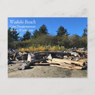 Waikiki Beach, Cape Disappoinment, Washington Postkarte