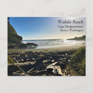 Waikiki Beach, Cape Disappoinment, Washington Postkarte