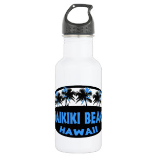 Waikiki Beach Hawaii Edelstahlflasche