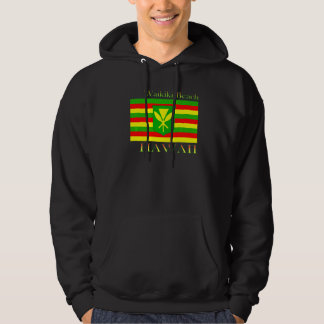 Waikiki Beach Hawaii Inseln Hawaii Flag Beach Hoodie