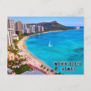 Waikiki Beach Hawaii Postkarte