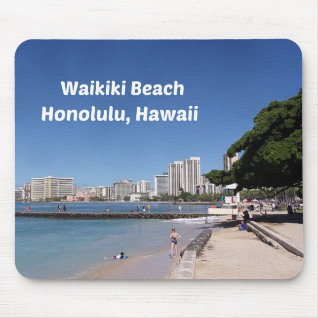 Waikiki Beach, Honolulu Mousepad (Vorne)
