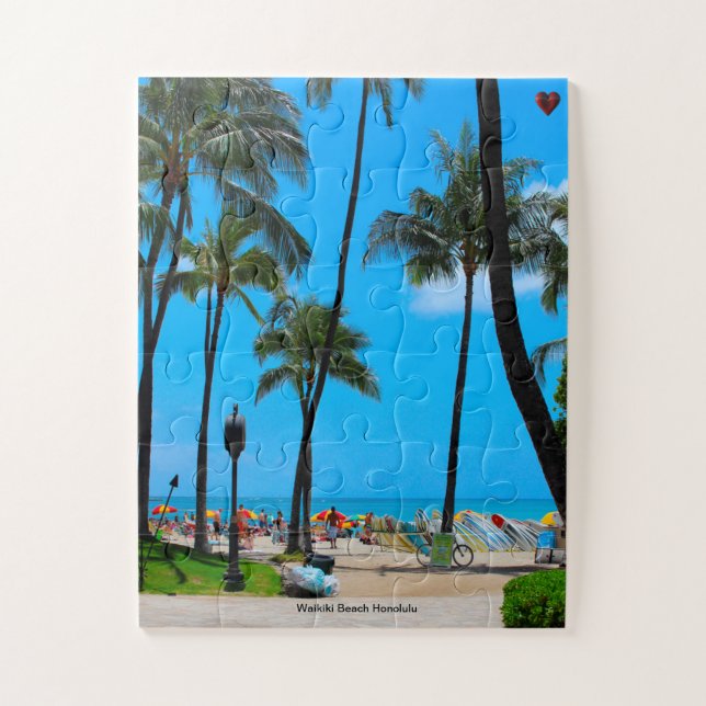 Waikiki Beach Honolulu Puzzle (Vertikal)