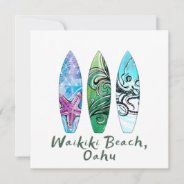 Waikiki Beach Oahu Aqui Surfboards Square