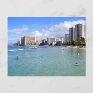 Waikiki Beach, Oahu, Hawaii Postkarte