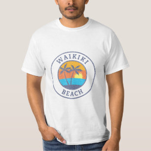 Waikiki Beach, Oahu im klassischen Stil T-Shirt