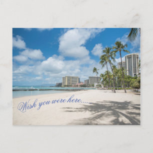 Waikiki Beach Postcard Postkarte