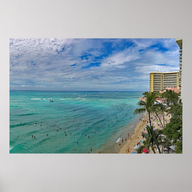 Waikiki Beach Poster (Vorne)