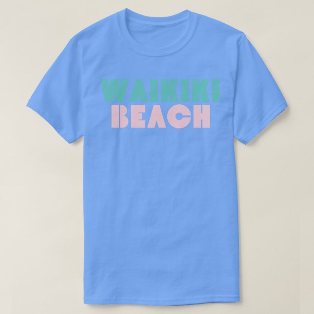 Waikiki Beach Retro TShirt 1 (Design vorne)