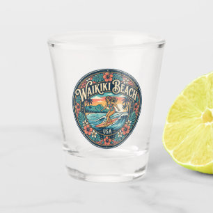 Waikiki Beach USA Schnapsglas