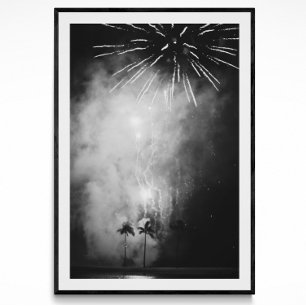Waikiki Fireworks Fotoposter Poster