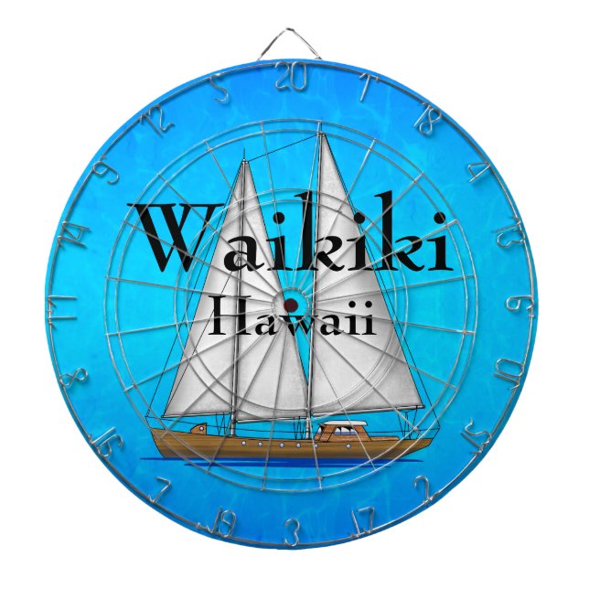 Waikiki Hawaii Dartscheibe (vorne)