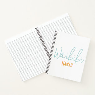 Waikiki, Hawaii-Reiseandenken Notizbuch