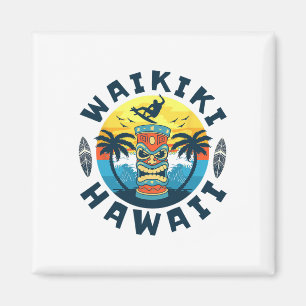 Waikiki Hawaii Strand Surfen Sommerurlaub für M Magnet