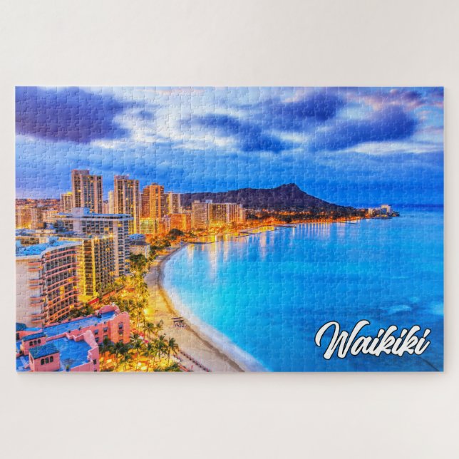 Waikiki, Hawaii, Vereinigte Staaten Puzzle (Horizontal)
