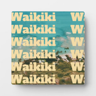Waikiki, Honolulu, Oahu, Hawaii Fotoplatte
