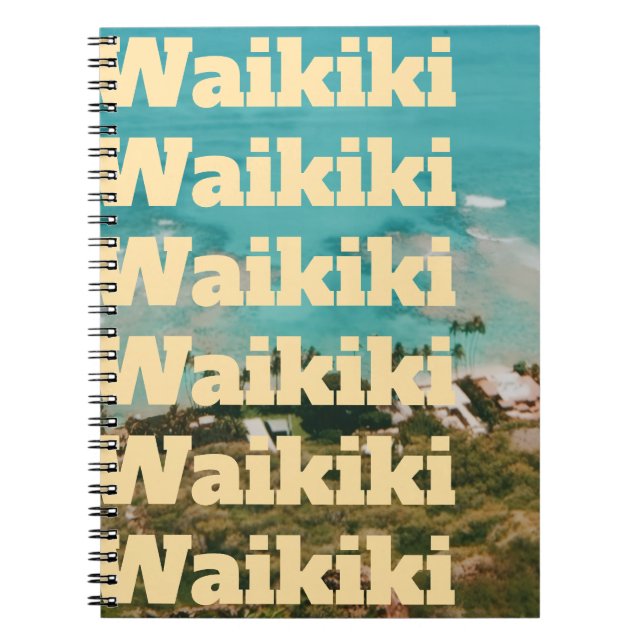 Waikiki, Honolulu, Oahu, Hawaii Notizblock (Vorderseite)
